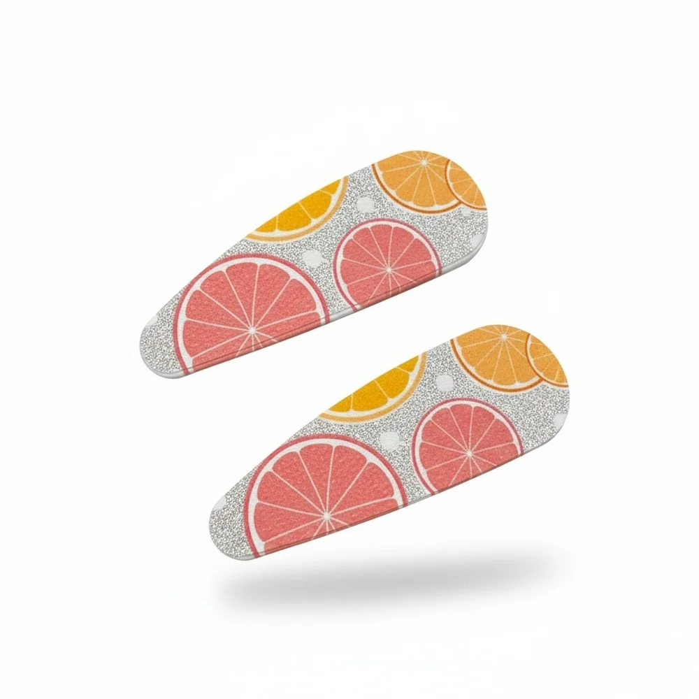 Kids‎ Fruit Bow & Citrus Clip Set in Blue, Pink, Yellow